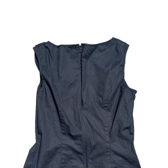 ELLEN TRACY Black Dress W/ Ruching Size 2 - Picture 4 of 5